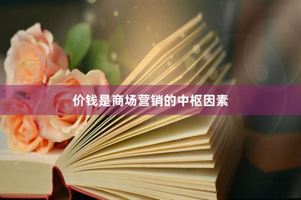 价钱是商场营销的中枢因素